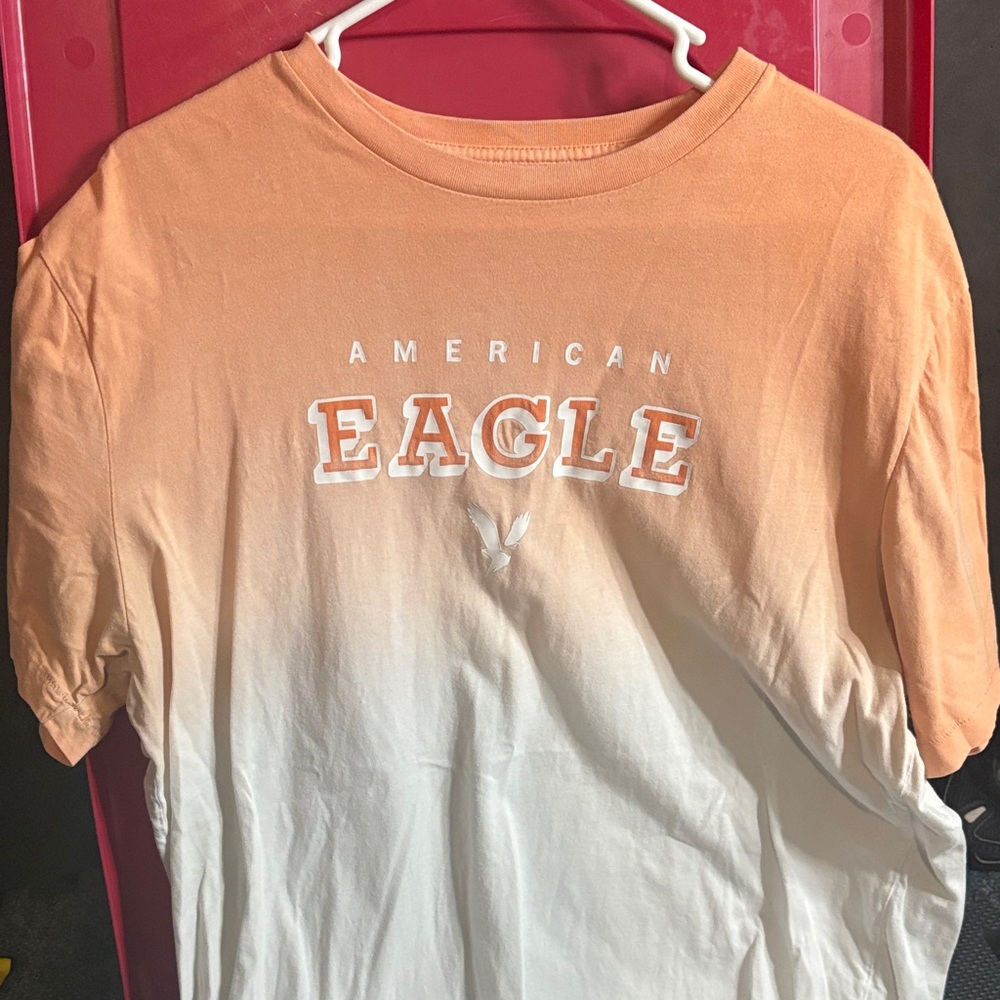 American Eagle Tan Super Soft Standard Fit Tee